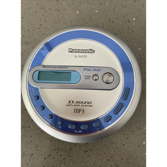 Panasonic CD PLAYER SL-SV570 MP3 Stereo D Sound SV 570 XBS FM/AM Vintage Tested - Picture 1 of 6